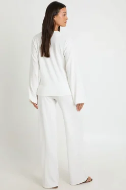 boohoo Ensemble Coordonné Tall Blouse Froncée À Liens Et Pantalon<Femme Ensembles