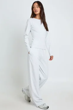boohoo Ensemble Coordonné Tall Haut Col Rond Boutonné En Coton Et Pantalon<Femme Ensembles