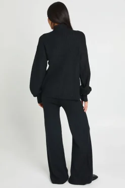 boohoo Ensemble Coordonné Tall Synthétiquell Surdimensionné Super Doux Col Zippé Et Pantalon Jambes Larges<Femme Pulls Et Gilets|Toutes Les Mailles
