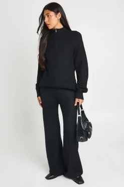 boohoo Ensemble Coordonné Tall Synthétiquell Surdimensionné Super Doux Col Zippé Et Pantalon Jambes Larges<Femme Pulls Et Gilets|Toutes Les Mailles
