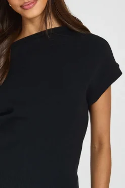 Ensemble Coordonné Top Col Asymétrique Taille Cintrée Et Pantalon Large