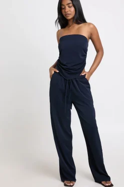 Ensemble Coordonné Top Foulard Et Pantalon Large