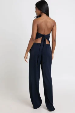 Ensemble Coordonné Top Foulard Et Pantalon Large