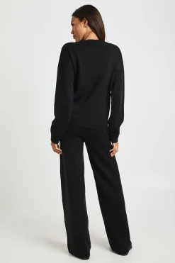 boohoo Ensemble Coordonné Tricoté Maternité Synthétiquell Doux et Pantalon Large<Femme Ensembles