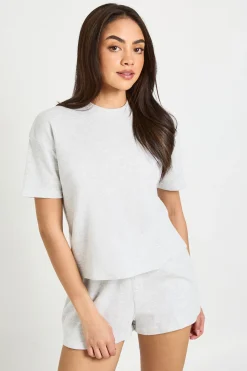 Ensemble Coordonné T-shirt Et Short Gaufré