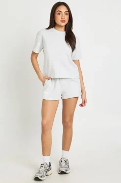 Ensemble Coordonné T-shirt Et Short Gaufré