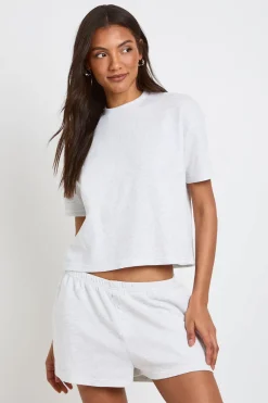 boohoo Ensemble Coordonné T-shirt Et Short Gaufré Tall<Femme Ensembles