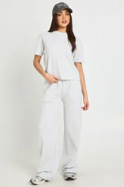 boohoo Ensemble Coordonné T-shirt Gaufré Et Pantalon Large<Femme Ensembles