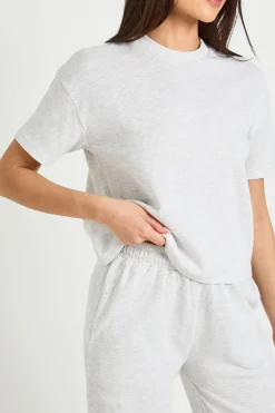 boohoo Ensemble Coordonné T-shirt Gaufré Et Pantalon Large<Femme Ensembles