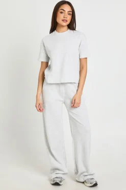 boohoo Ensemble Coordonné T-shirt Gaufré Et Pantalon Large<Femme Ensembles