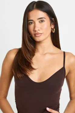 boohoo Ensemble Coord Premium Délavé Avec Débardeur Décolleté Cœur Et Pantalon Évasé À Taille Repliée<Femme Ensembles