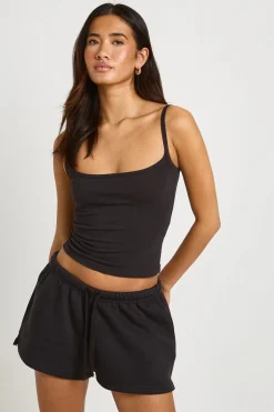 boohoo Ensemble Débardeur À Bretelles Et Short Molletonné<Femme Survêtements|Survêtements