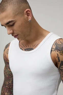 boohooMAN Ensemble Débardeur Côtelé Ajusté Et Short De Détente À Carreaux<Homme Vêtements Confort