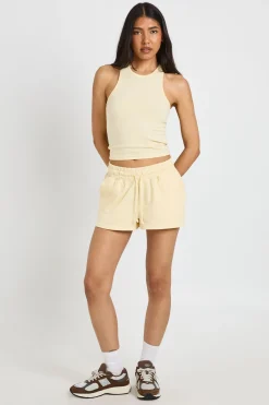 boohoo Ensemble Débardeur De Sport Et Short Molletonné Tall<Femme Survêtements|Survêtements