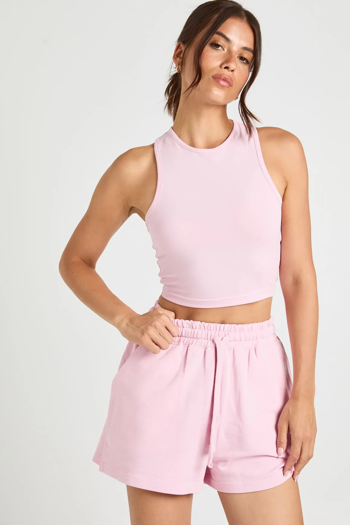 Ensemble Débardeur Dos Nageur Et Short Molleton