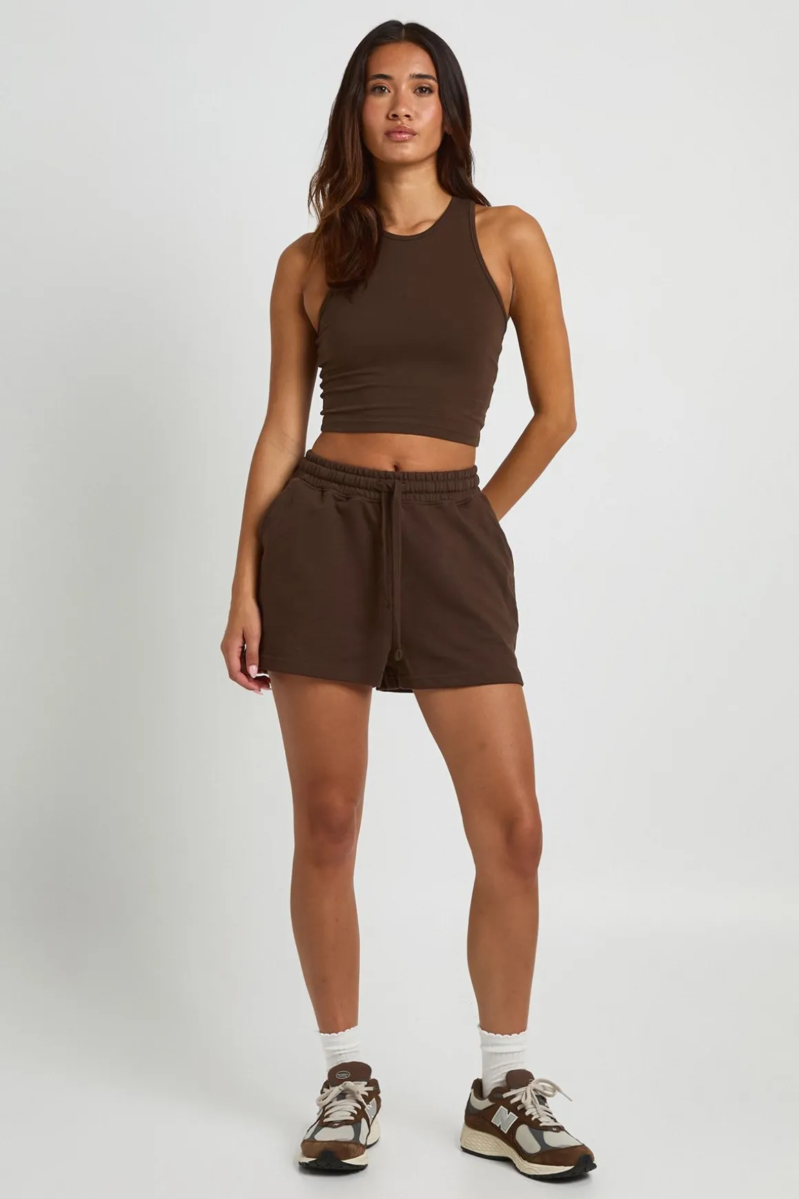 Ensemble Débardeur Dos Nageur Et Short Molleton