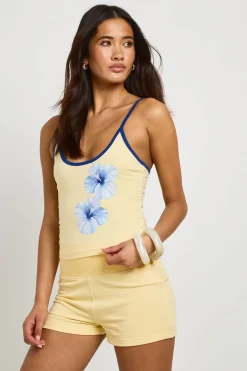 boohoo Ensemble Débardeur Imprimé Floral Et Short Molleton<Femme Survêtements|Survêtements