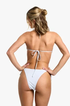 boohoo Ensemble de bikini haut triangle en crochet à bretelles contrastées et bas bikini à nouer sur le côté<Femme Maillots De Bain|Tenues De Plage