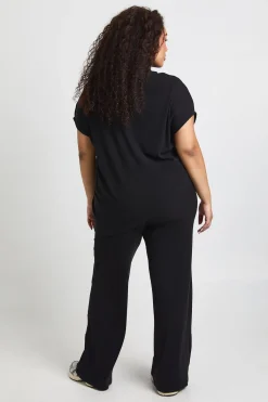 boohoo Ensemble De Détente Grande Taille Avec Haut Cape Asymétrique Fluide Et Pantalon<Femme Loungewear|Ensembles