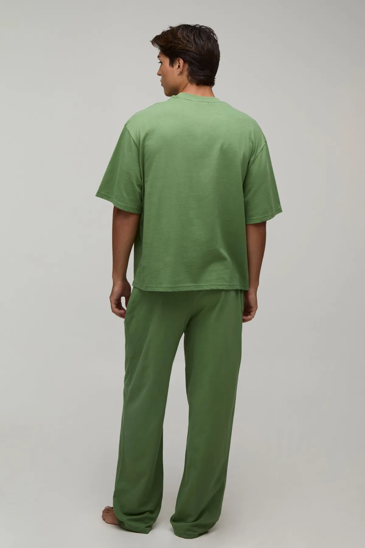boohooMAN Ensemble De Détente Homme T-shirt Oversize Et Pantalon Droit<Homme Vêtements Confort