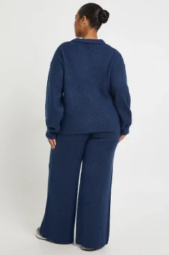 boohoo Ensemble de Détente Tricoté à Col Grande Taille<Femme Ensembles