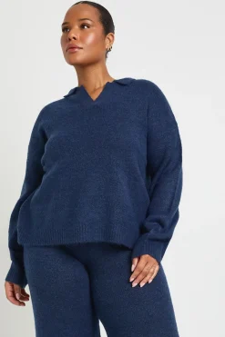 boohoo Ensemble de Détente Tricoté à Col Grande Taille<Femme Ensembles
