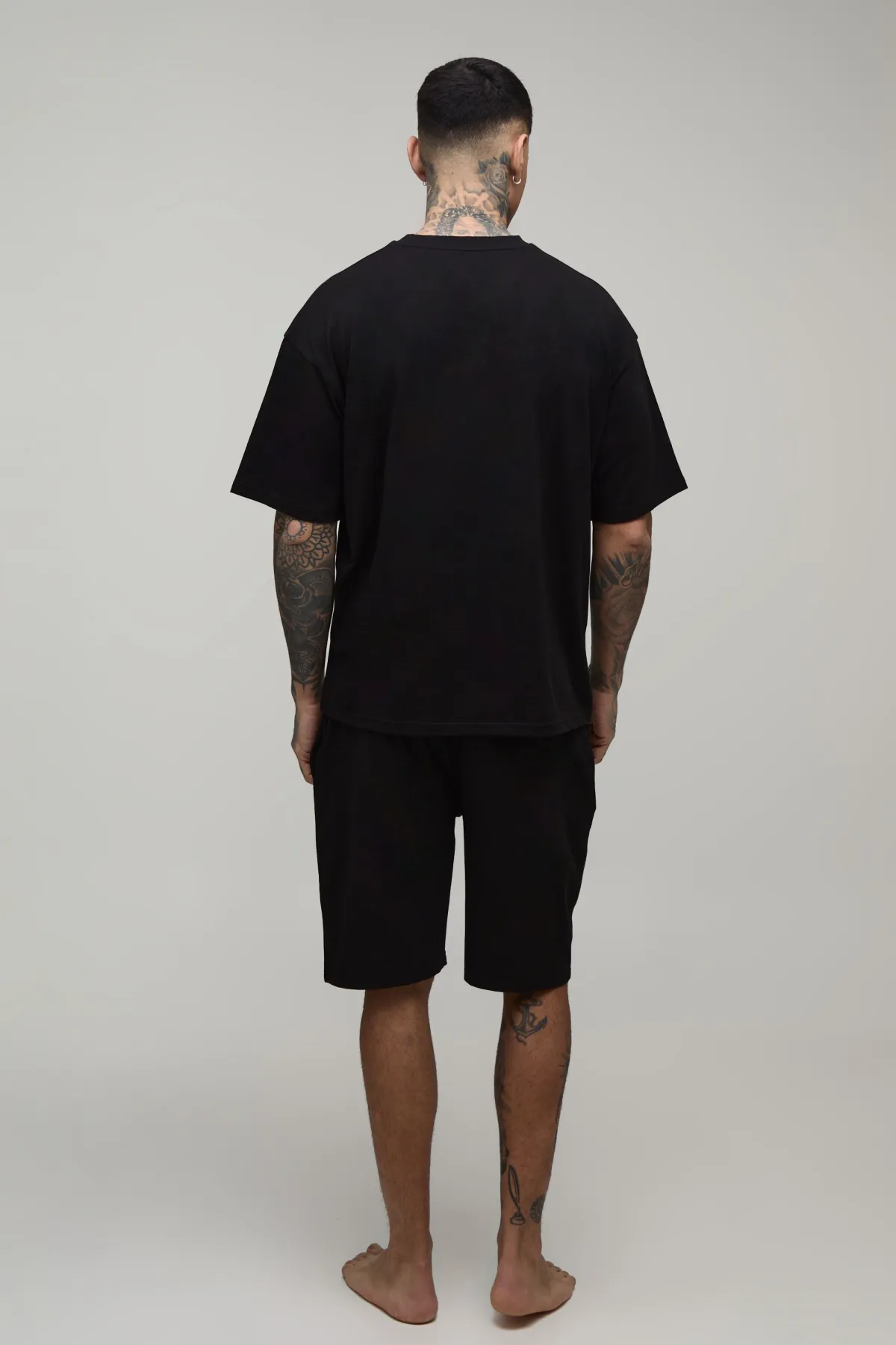 boohooMAN Ensemble De Détente T-shirt Et Short Coupe Regular Pour Homme Grand<Homme Tout Afficher|Tout Afficher