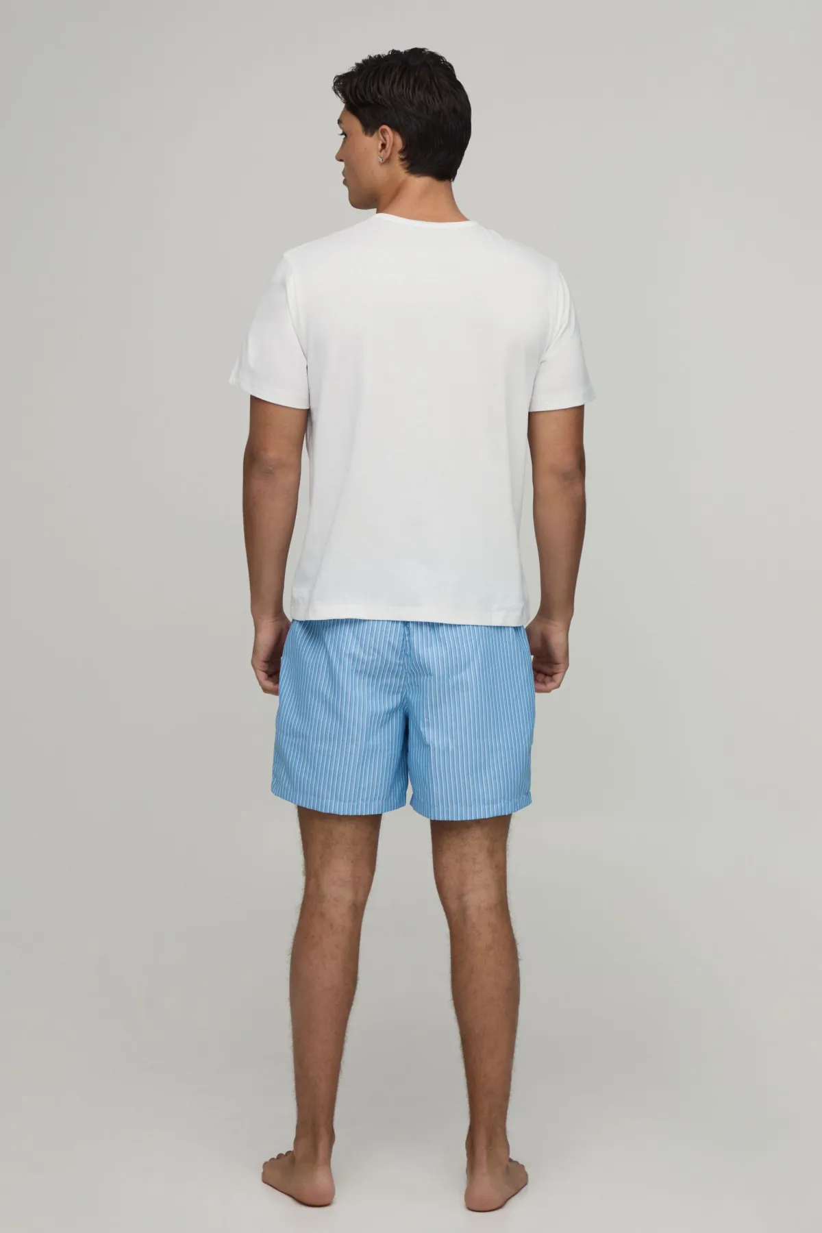 boohooMAN Ensemble De Détente T-shirt Henley À Manches Courtes Coupe Regular Et Short Boxy<Homme Vêtements Confort