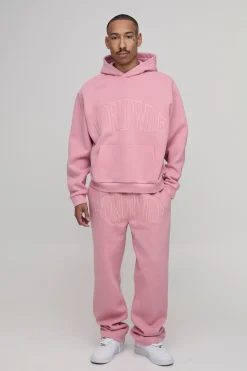 Ensemble De Jogging Ample Oversize Avec Appliqué Worldwide
