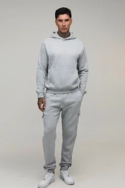Ensemble De Jogging Cargo À Casynthétiqueche Oversize Pour Homme Grand