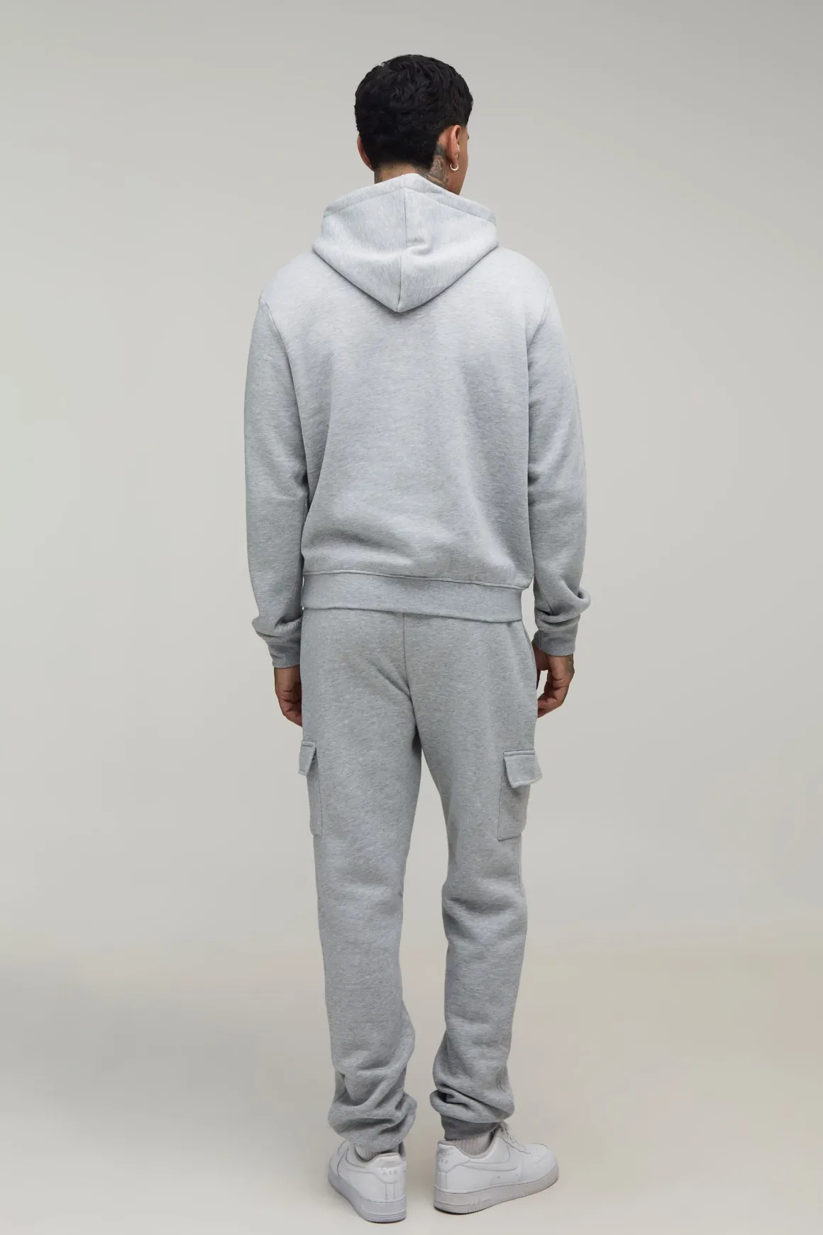 Ensemble De Jogging Cargo À Casynthétiqueche Oversize Pour Homme Grand