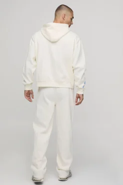 Ensemble De Jogging À Casynthétiqueche Zippé Oversize Ample Avec Motif Floral Officiel