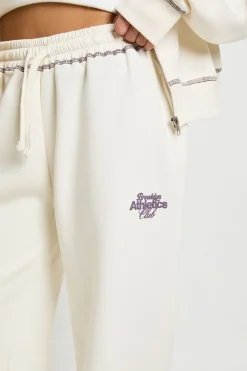 Ensemble De Jogging À Casynthétiqueche Boxy Zippé Athletics Club Avec Coutures Contrastées