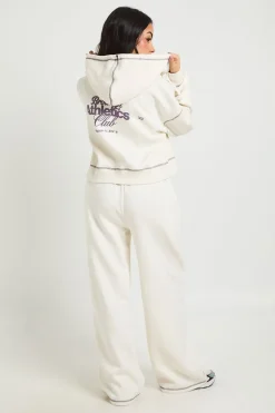 Ensemble De Jogging À Casynthétiqueche Boxy Zippé Athletics Club Avec Coutures Contrastées