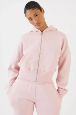 Ensemble De Jogging À Casynthétiqueche Crop Boxy Avec Ourlet Profond Et Fermeture Zippée Dsgn Studio