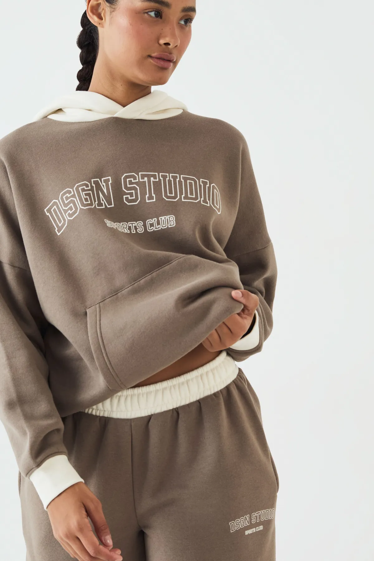 DSGN Studio Ensemble De Jogging À Casynthétiqueche Contrastante Sports Club<Femme Survêtements|Survêtements