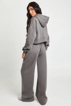 Ensemble de Jogging à Casynthétiqueche 3 Pièces avec Top Court à Ourlet Profond Tall