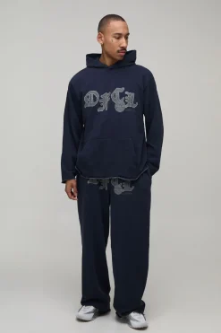 Ensemble De Jogging À Casynthétiqueche Oversize OFCL Effet Délavé Vieilli En Molleton Bouclette