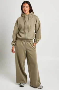 boohoo Ensemble De Jogging À Col Cheminée Casynthétiqueche Et Poignets Ajustables<Femme Survêtements|Survêtements