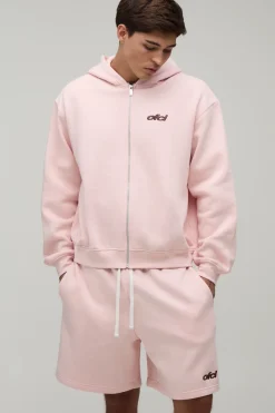 Ensemble de Jogging Court à Casynthétiqueche Zippé OFCL Coupe Boxy Oversize