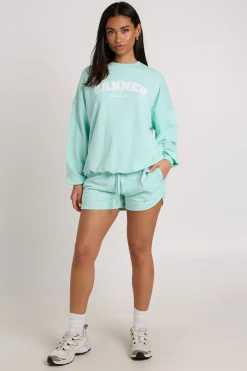 Ensemble De Jogging Court Sweat-shirt Imprimé Cannes
