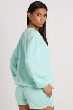 Ensemble De Jogging Court Sweat-shirt Imprimé Cannes