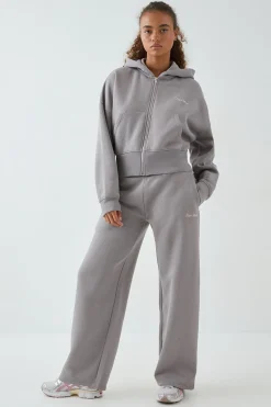 Ensemble de Jogging DSGN Studio à Casynthétiqueche Zippé Court Boxy avec Ourlet Profond