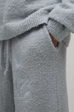 boohooMAN Ensemble De Jogging En Maille Bouclette Décontracté Avec Logo<Homme Jogging|Maille