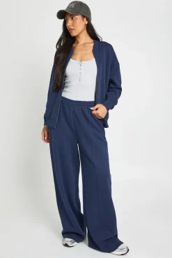Ensemble De Jogging Grande Taille Avec Bomber Zippé Et Pantalon Droit
