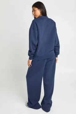 Ensemble De Jogging Grande Taille Avec Bomber Zippé Et Pantalon Droit
