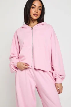 Ensemble De Jogging Jambe Droite À Ourlet Usé Effet Délavé