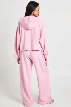 Ensemble De Jogging Jambe Droite À Ourlet Usé Effet Délavé