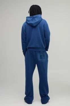 Ensemble De Jogging Oversize À Casynthétiqueche Avec Zip, Coutures Effet Spray, Détails Usés Et Appliqués - Coupe Tall