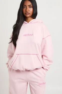 boohoo Ensemble De Jogging Oversize Soho District À Surpiqûres Contrastées<Femme Survêtements|Survêtements
